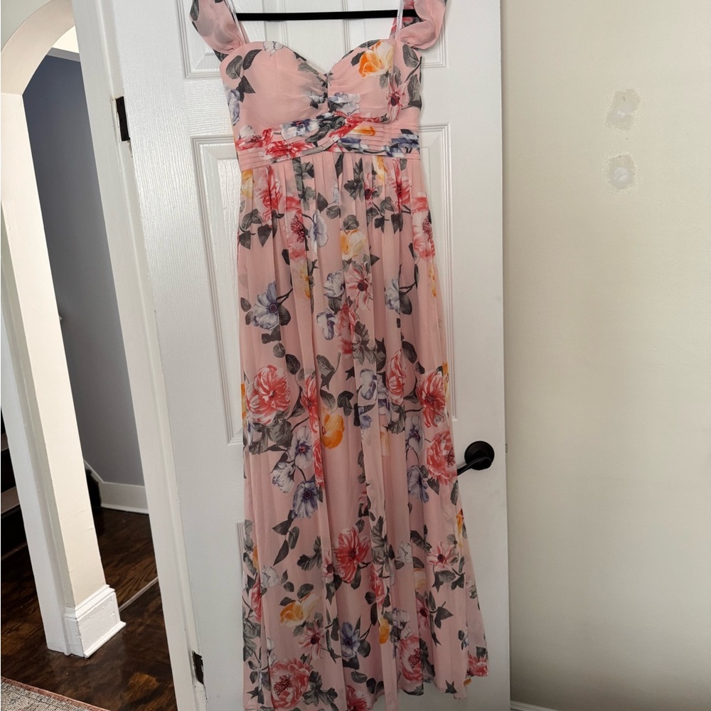 Floral Pink Maxi Dress